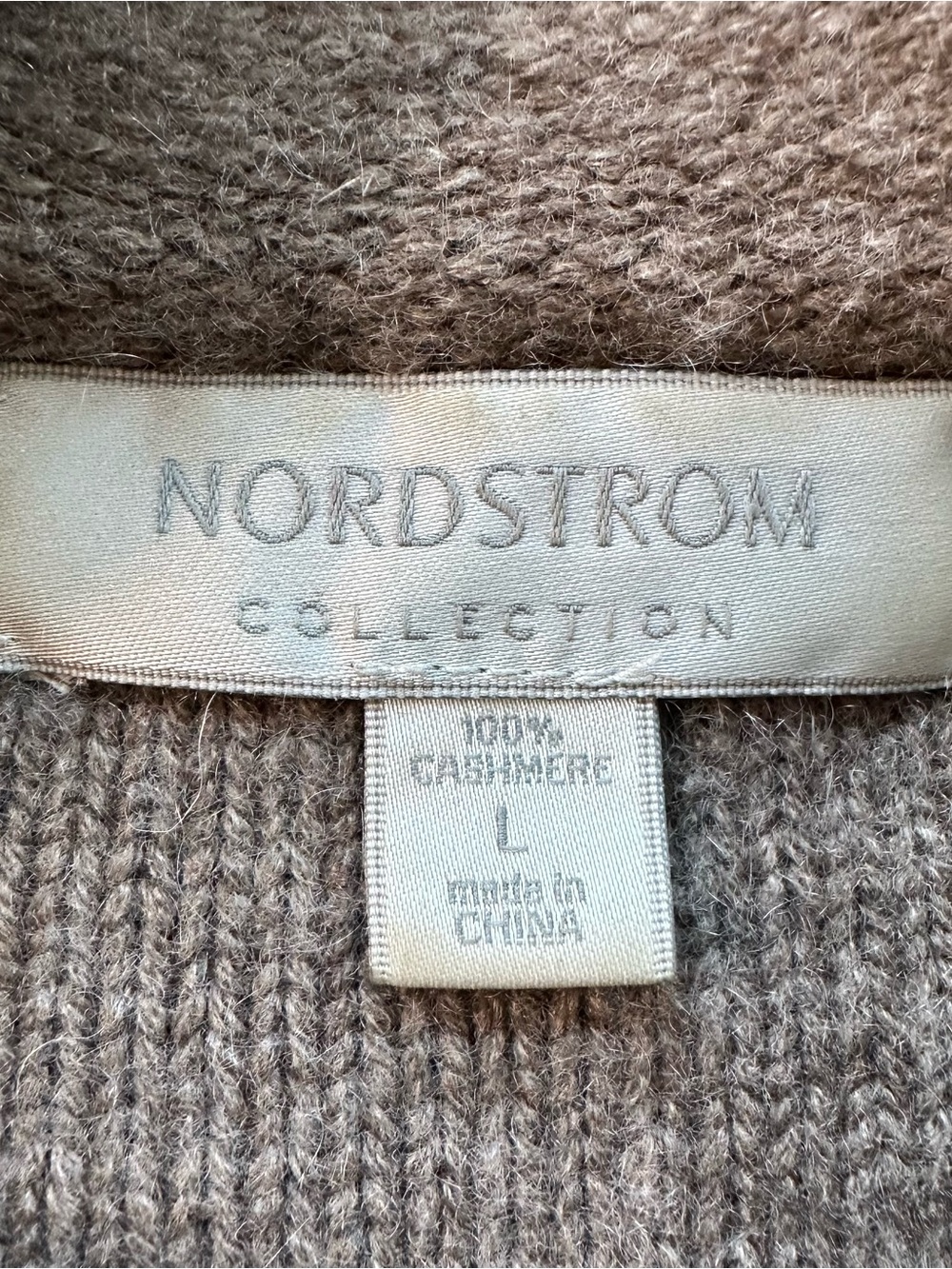 Nordstrom Collection 100% Cashmere Open Cardigan Jacket Size L One Button Preppy - Picture 8 of 16